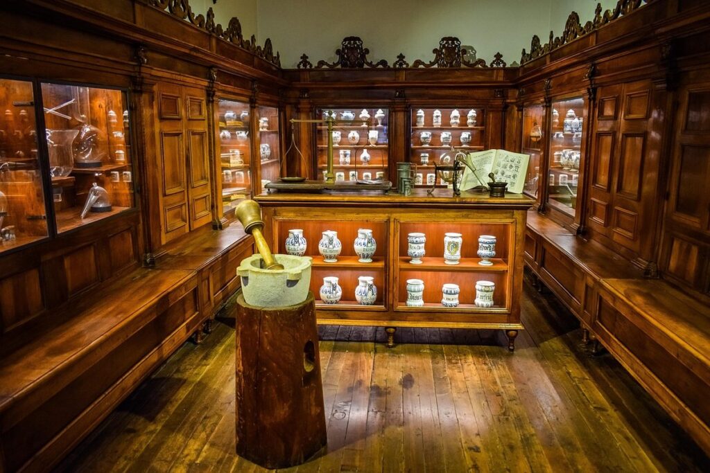 half moon display cabinet